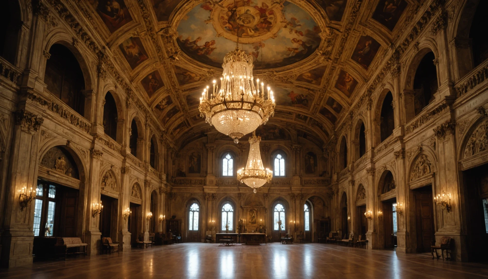 luminaire plafond cathédrale